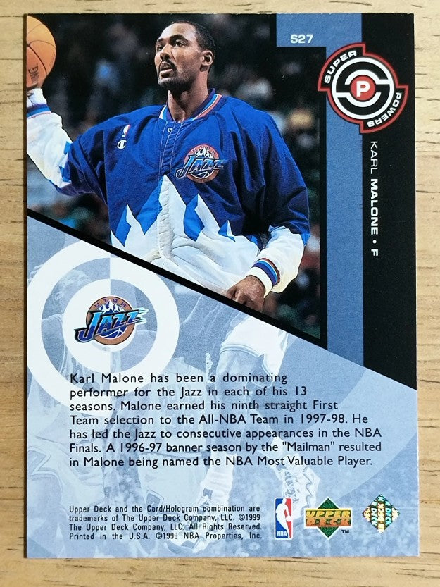 1998-99 Upper Deck Super Powers #S27 Karl Malone