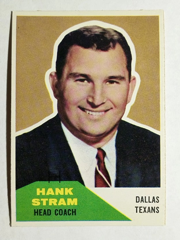 1960 Fleer #116 Hank Stram CO RC (NM)