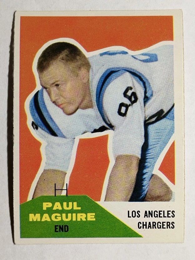 1960 Fleer #128 Paul Maguire RC (EXMT)
