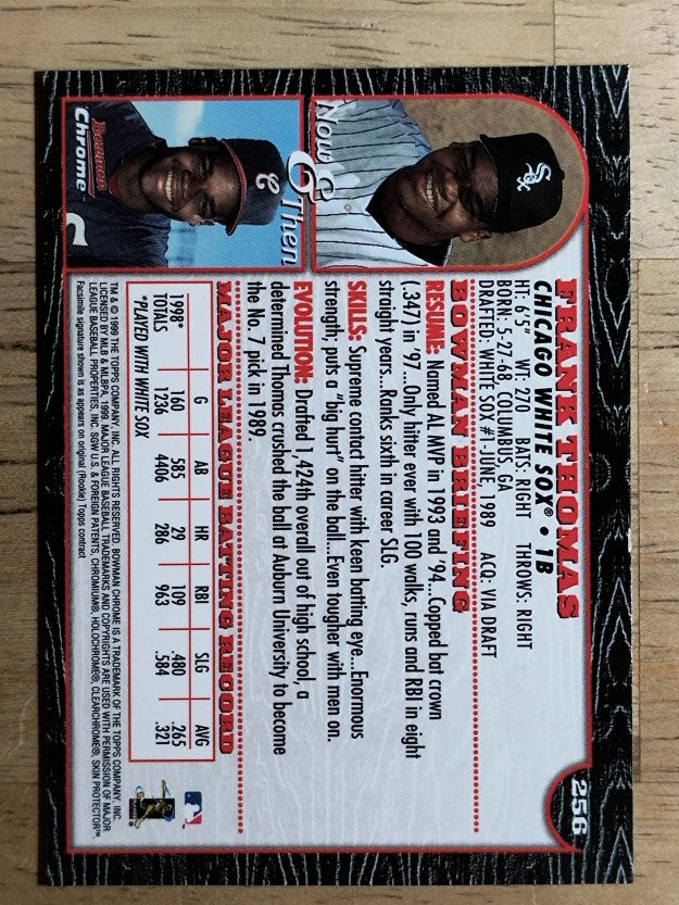 1999 Bowman Chrome #256 Frank Thomas