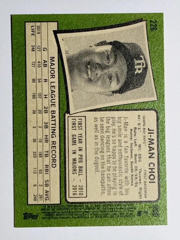 2020 Topps Heritage #226 Ji-Man Choi