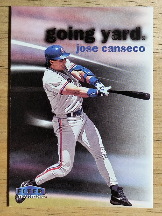1999 Fleer Tradition Going Yard #3 Jose Canseco
