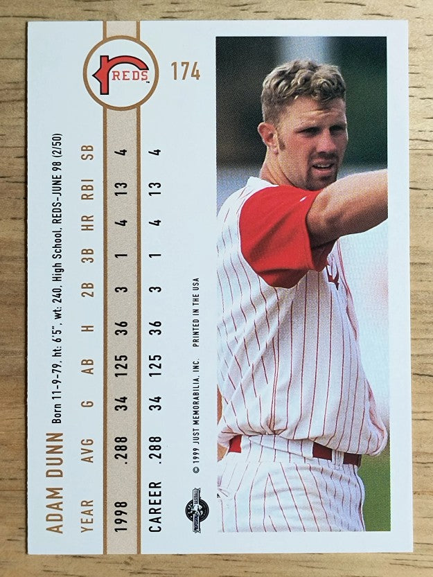 1999 Just #174 Adam Dunn
