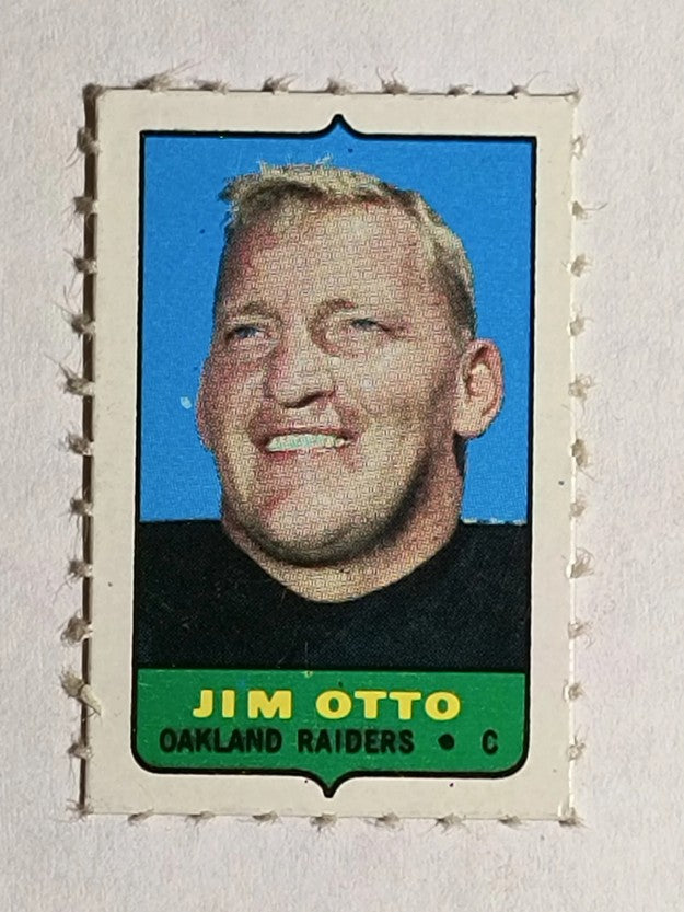 1969 Topps Four-In-One Single Stamp Inserts #NNO Jim Otto (EXMT)