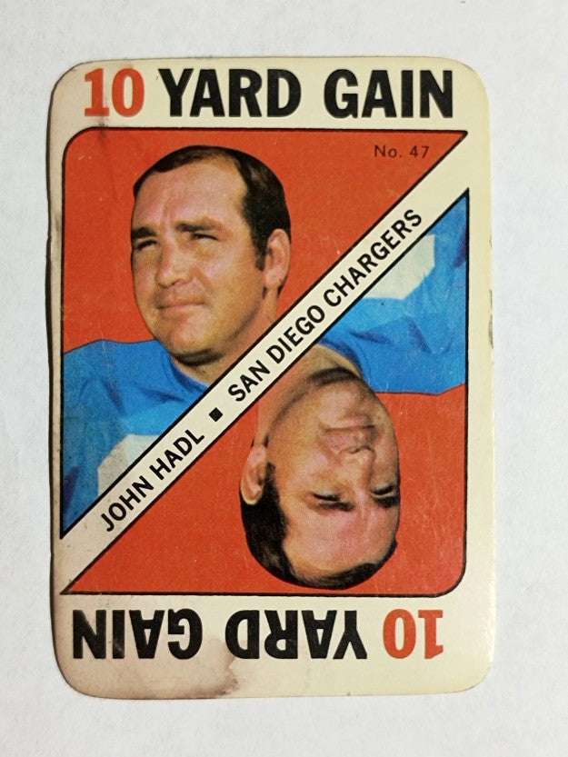 1971 Topps Game Inserts #47 John Hadl (POOR)