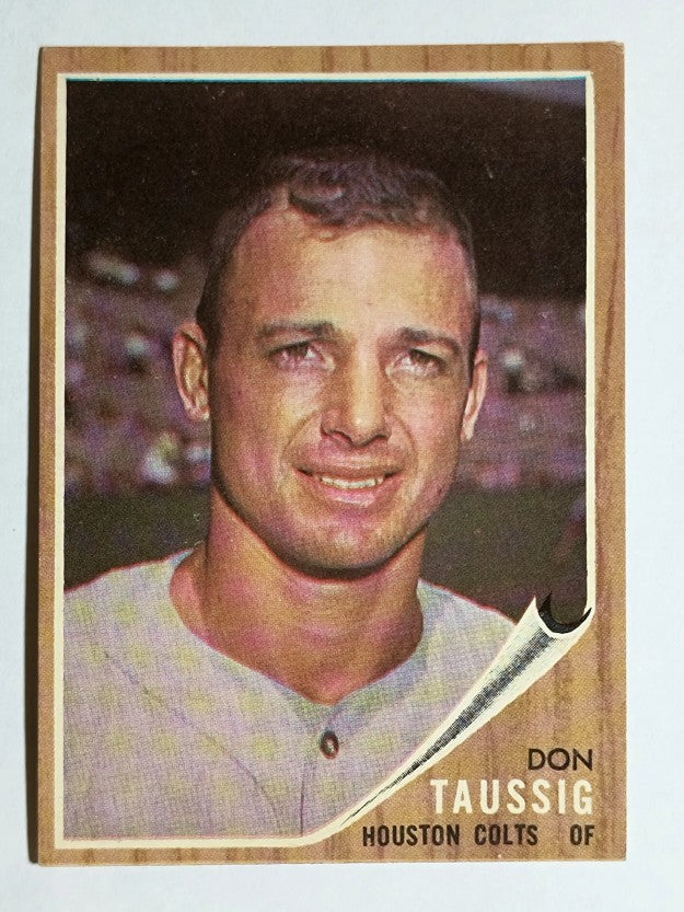 1962 Topps #44 Don Taussig RC (EX)