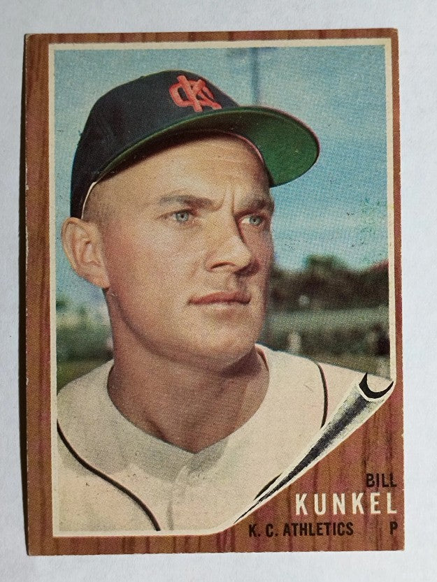 1962 Topps #147A Bill Kunkel Portrait (EX)