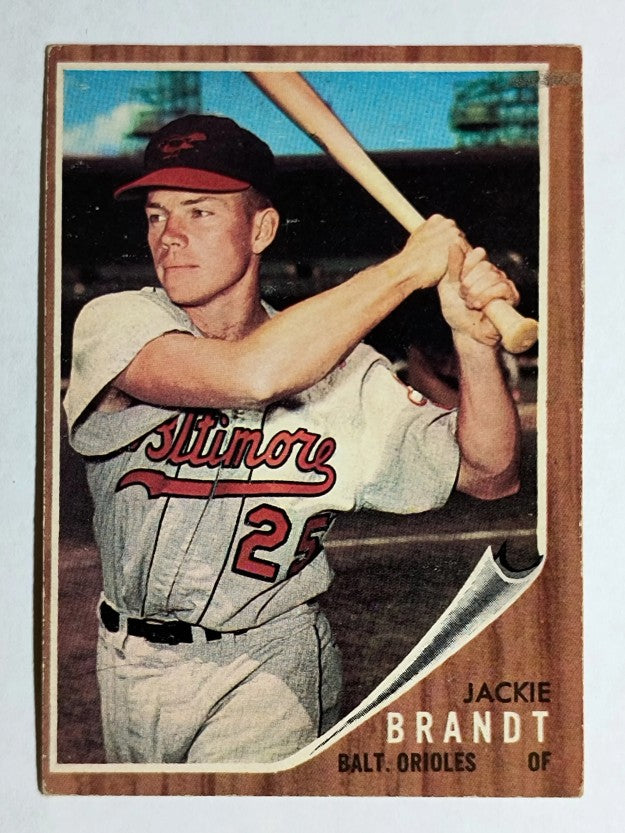 1962 Topps #165 Jackie Brandt (VGEX)