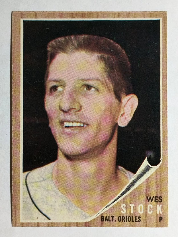 1962 Topps #442 Wes Stock (EX)