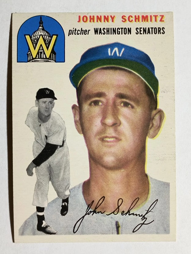 1954 Topps #33 Johnny Schmitz (EXMT)