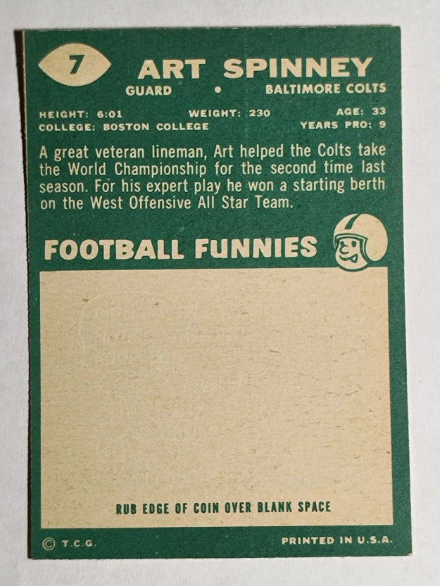 1960 Topps #7 Art Spinney (EXMT)