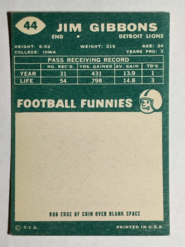 1960 Topps #44 Jim Gibbons RC (EXMT)
