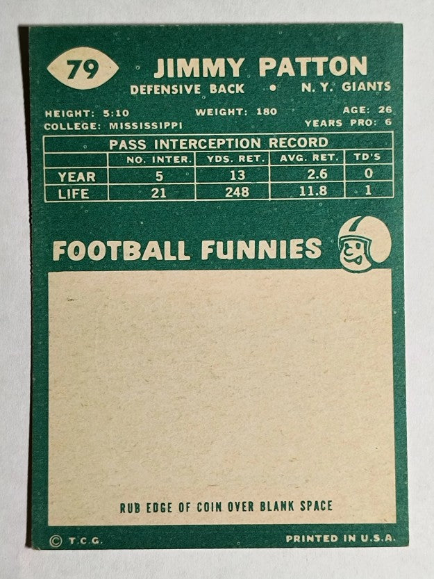 1960 Topps #79 Jim Patton (EXMT)