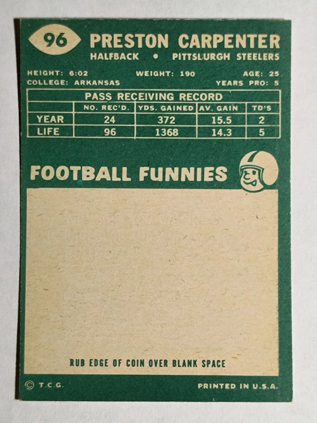 1960 Topps #96 Preston Carpenter (NM)