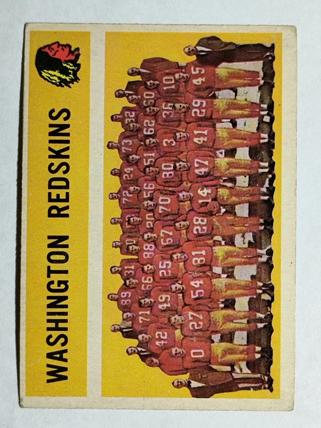 1960 Topps #132 Washington Redskins (EX)