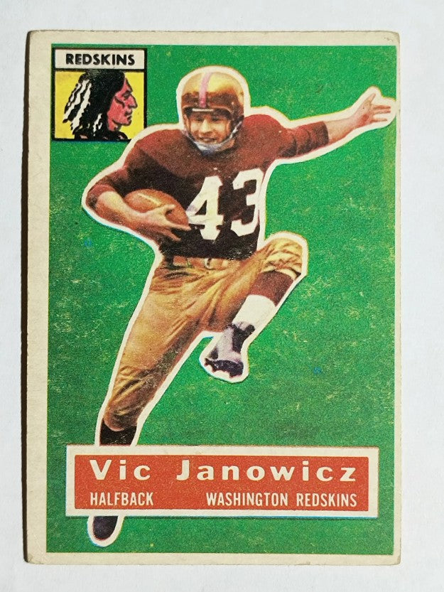 1956 Topps #13 Vic Janowicz SP (EX)