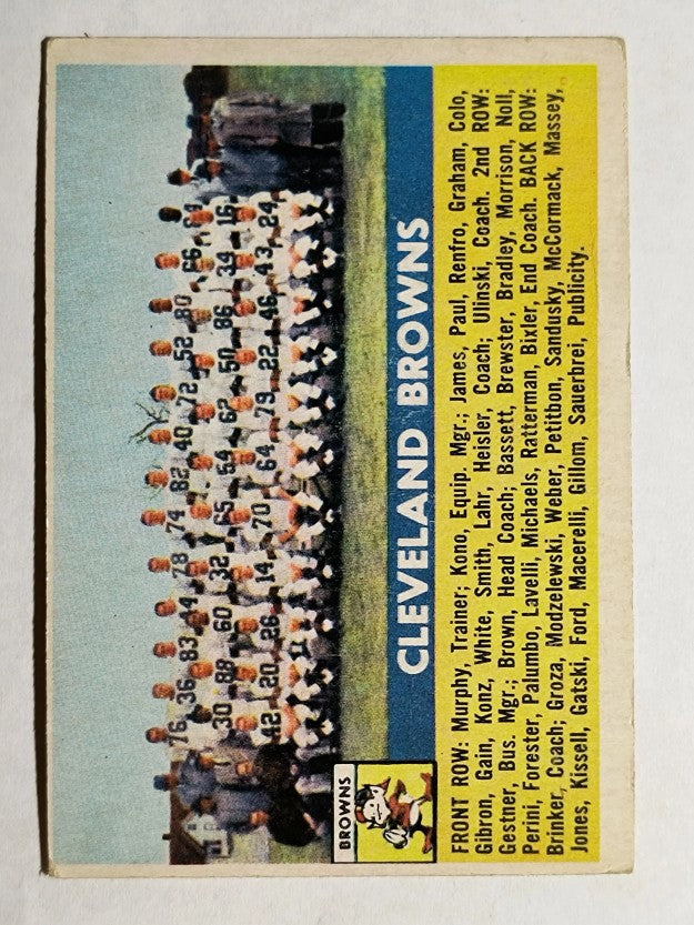 1956 Topps #45 Cleveland Browns (VGEX)