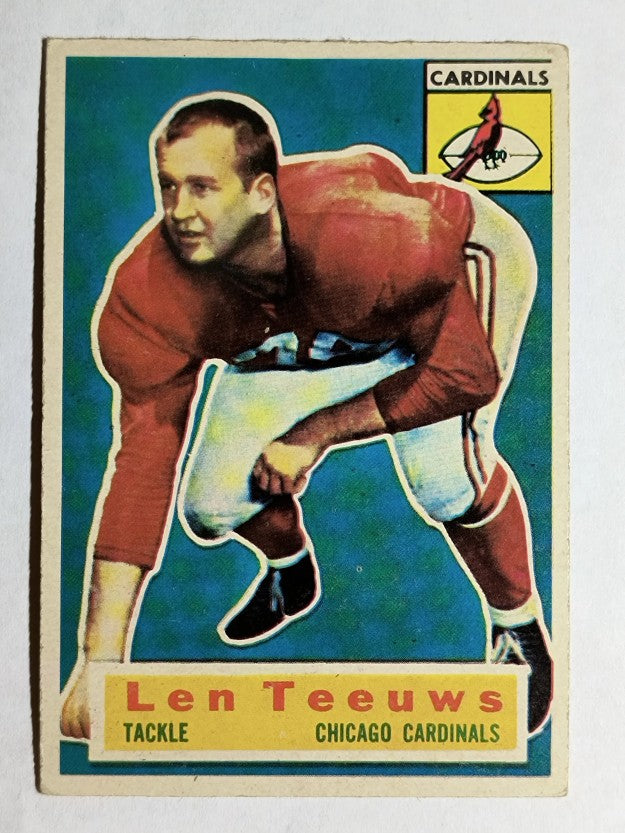 1956 Topps #46 Len Teeuws SP RC (VGEX)