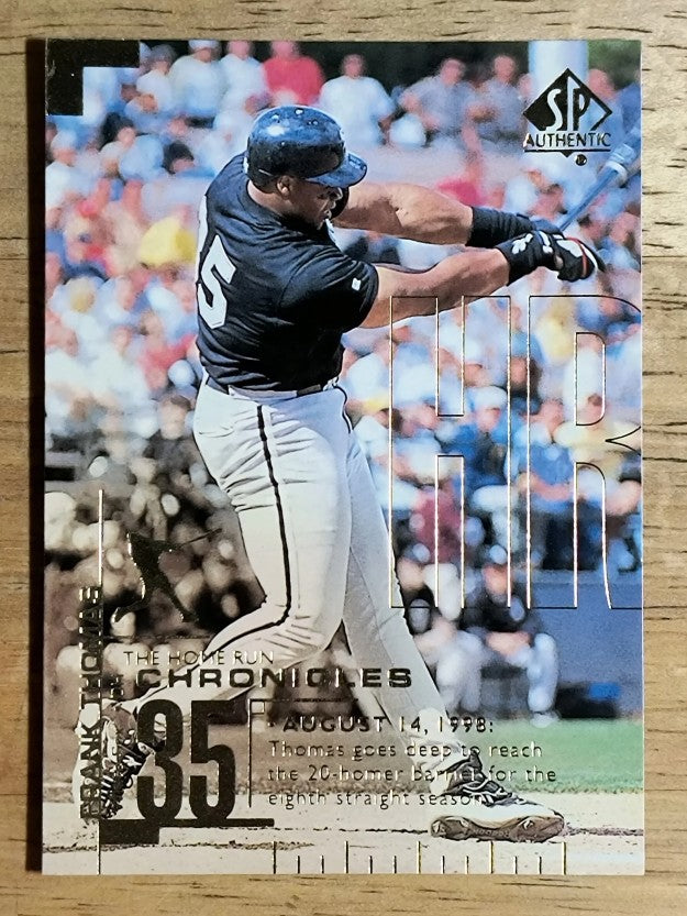 1999 SP Authentic Home Run Chronicles #HR19 Frank Thomas