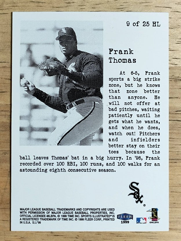 1999 Sports Illustrated Headliners #9 Frank Thomas