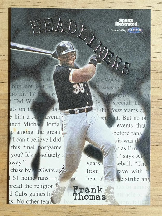 1999 Sports Illustrated Headliners #9 Frank Thomas