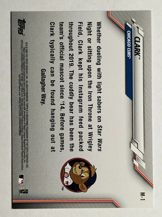 2020 Topps Opening Day Mascots #M1 Clark
