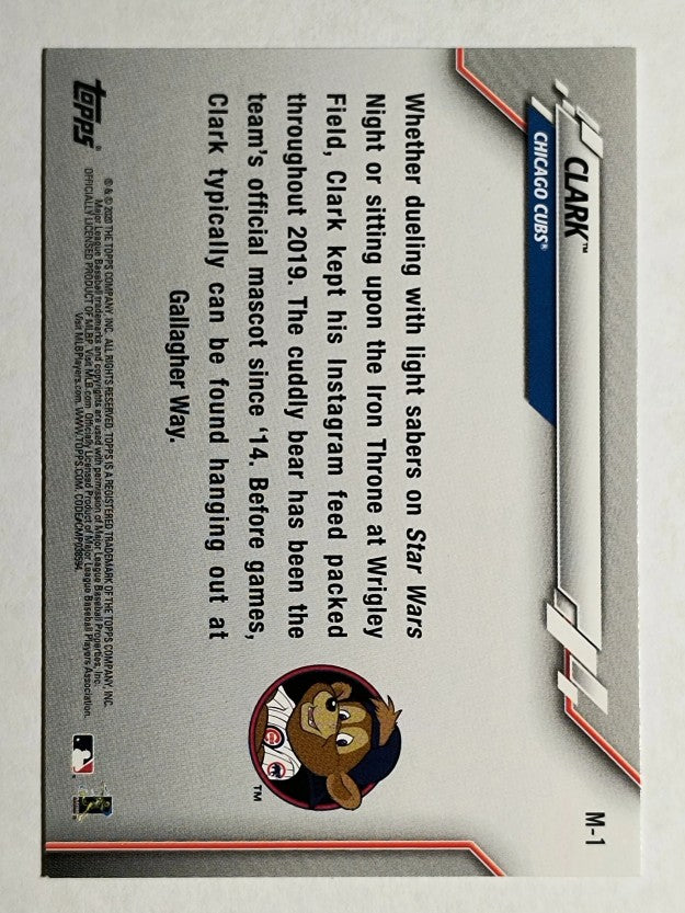 2020 Topps Opening Day Mascots #M1 Clark