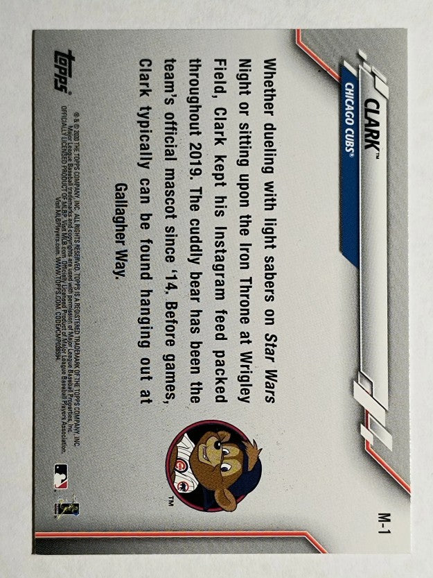 2020 Topps Opening Day Mascots #M1 Clark