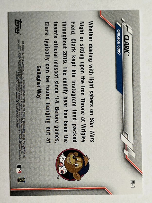 2020 Topps Opening Day Mascots #M1 Clark