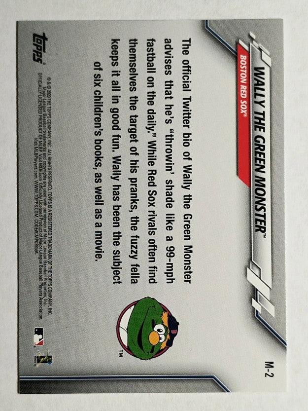 2020 Topps Opening Day Mascots #M2 Wally the Green Monster