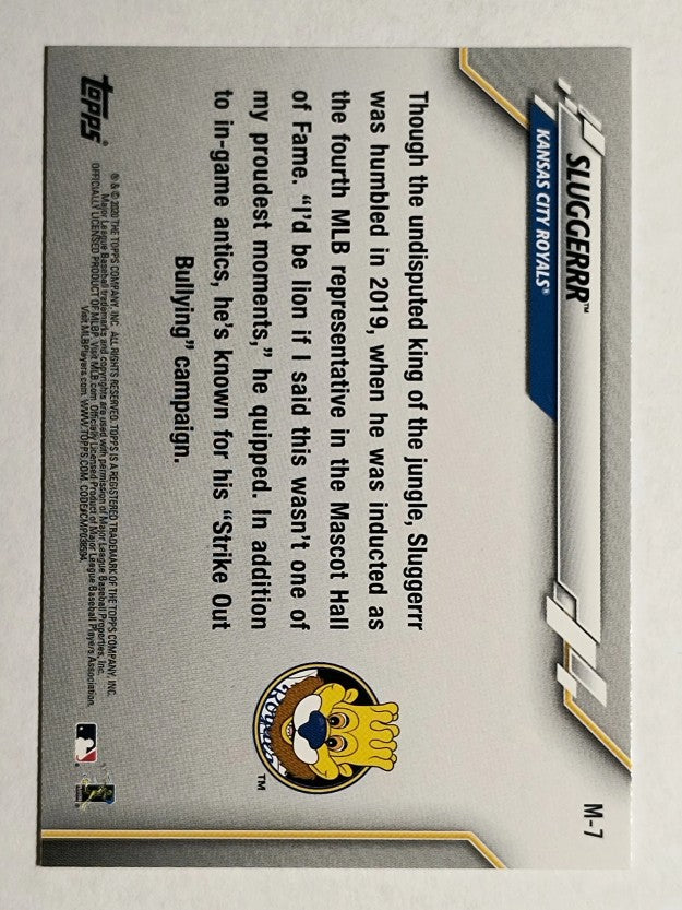 2020 Topps Opening Day Mascots #M7 Sluggerrr