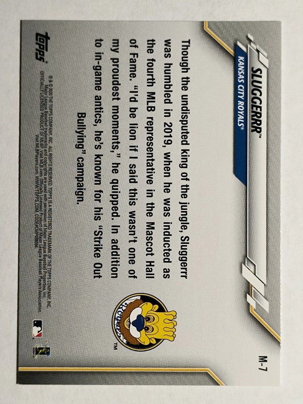 2020 Topps Opening Day Mascots #M7 Sluggerrr