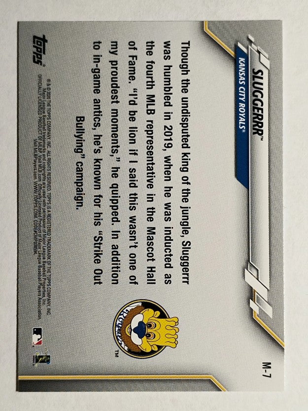 2020 Topps Opening Day Mascots #M7 Sluggerrr