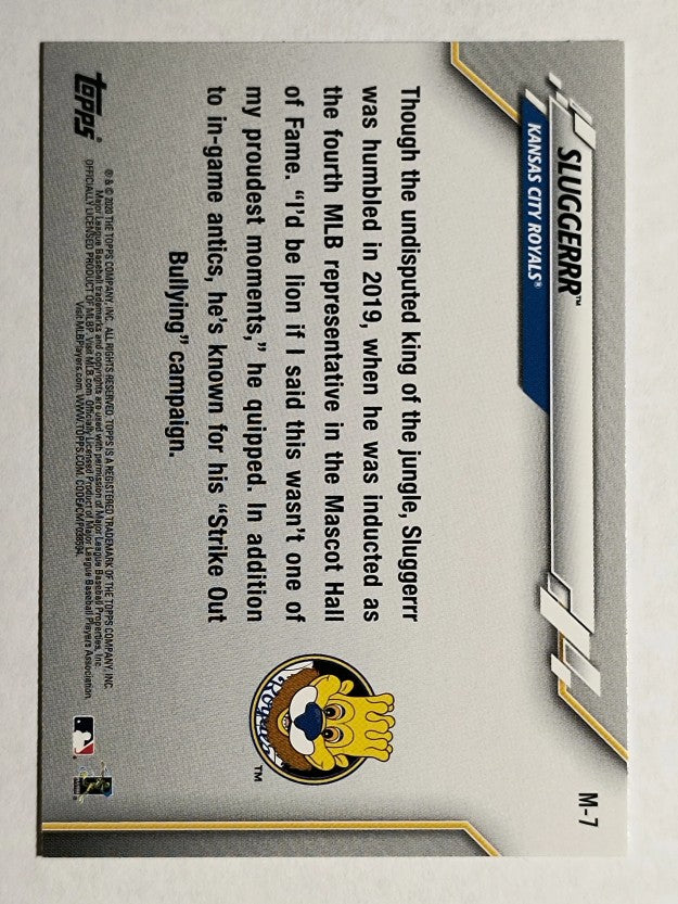 2020 Topps Opening Day Mascots #M7 Sluggerrr