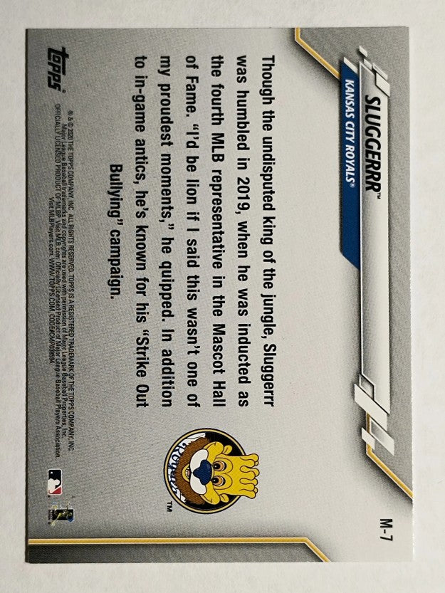 2020 Topps Opening Day Mascots #M7 Sluggerrr