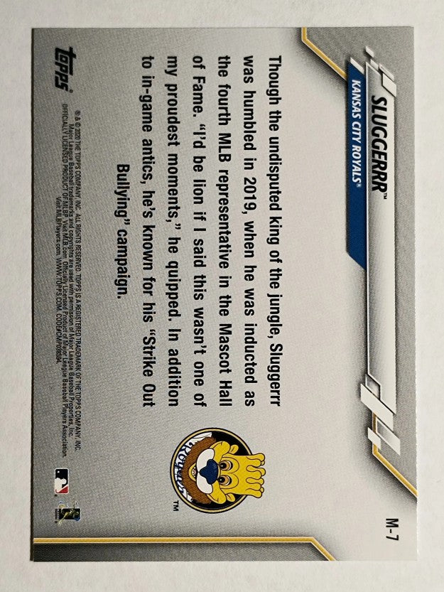 2020 Topps Opening Day Mascots #M7 Sluggerrr