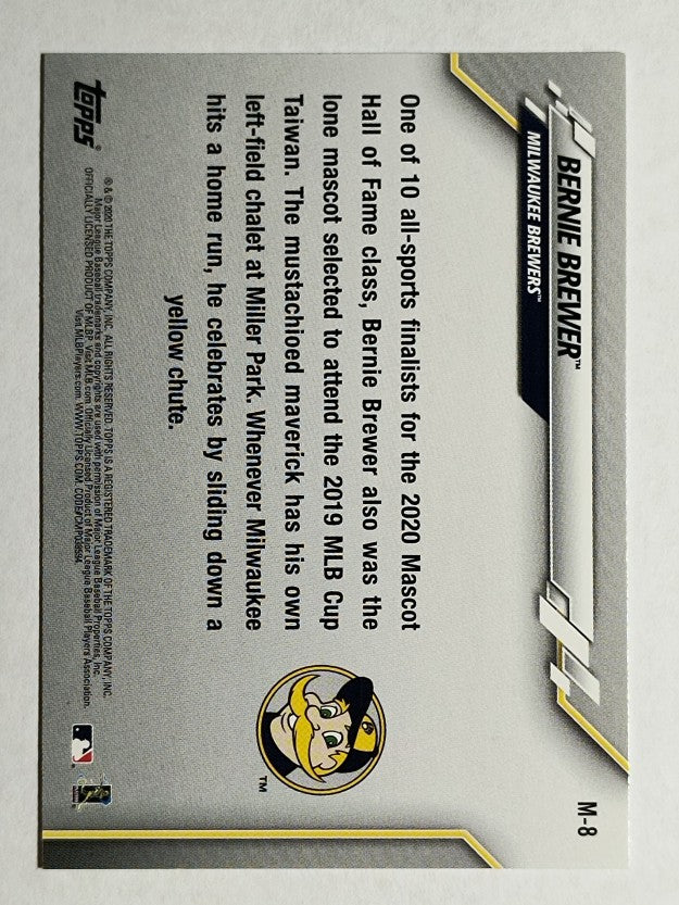 2020 Topps Opening Day Mascots #M8 Bernie Brewer