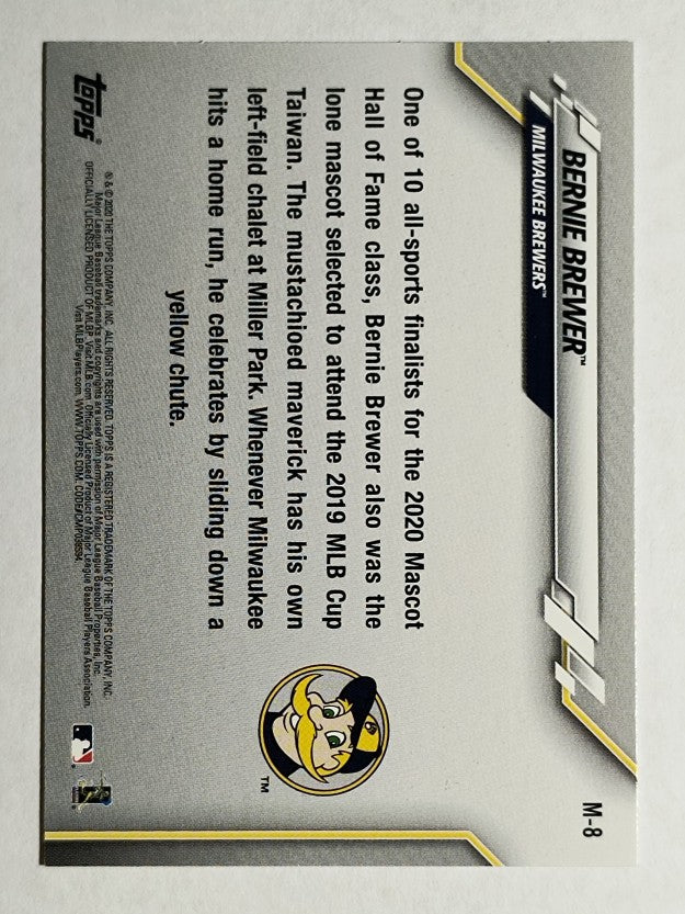 2020 Topps Opening Day Mascots #M8 Bernie Brewer