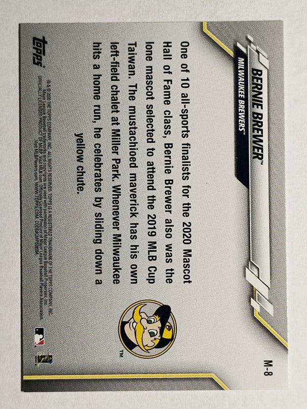 2020 Topps Opening Day Mascots #M8 Bernie Brewer