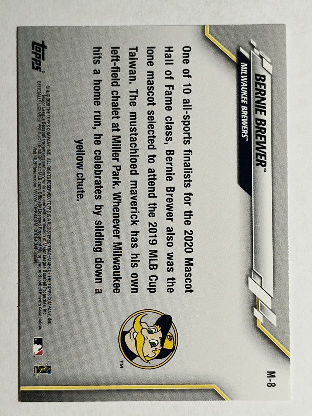 2020 Topps Opening Day Mascots #M8 Bernie Brewer