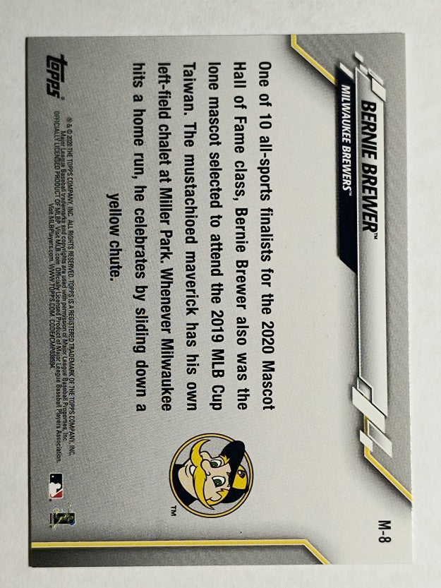 2020 Topps Opening Day Mascots #M8 Bernie Brewer