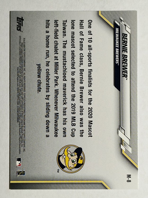 2020 Topps Opening Day Mascots #M8 Bernie Brewer