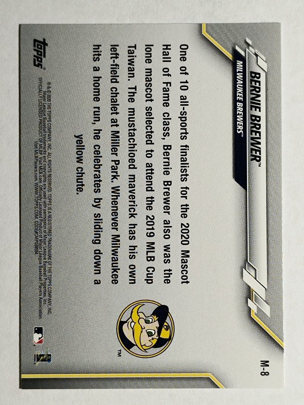 2020 Topps Opening Day Mascots #M8 Bernie Brewer