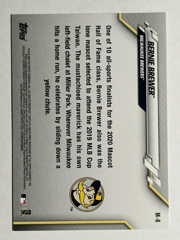 2020 Topps Opening Day Mascots #M8 Bernie Brewer