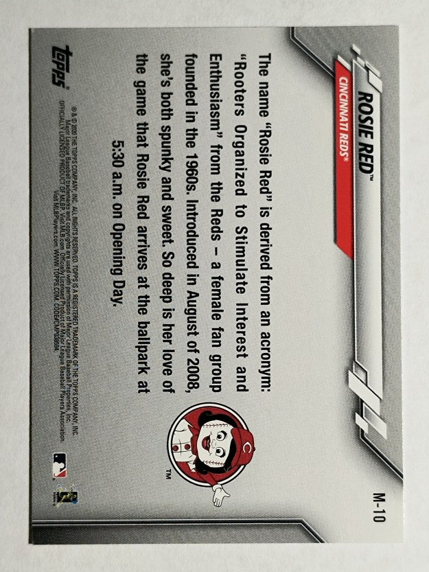 2020 Topps Opening Day Mascots #M10 Rosie Red