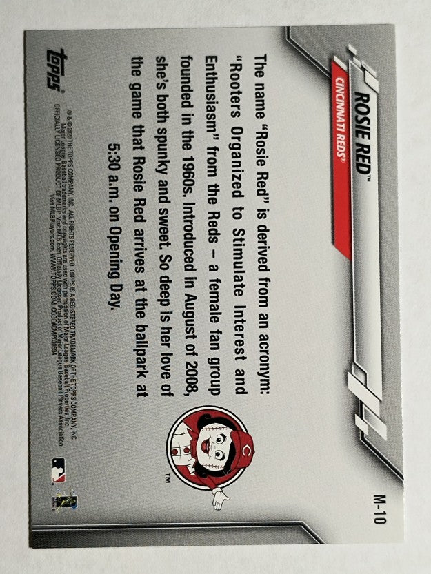 2020 Topps Opening Day Mascots #M10 Rosie Red