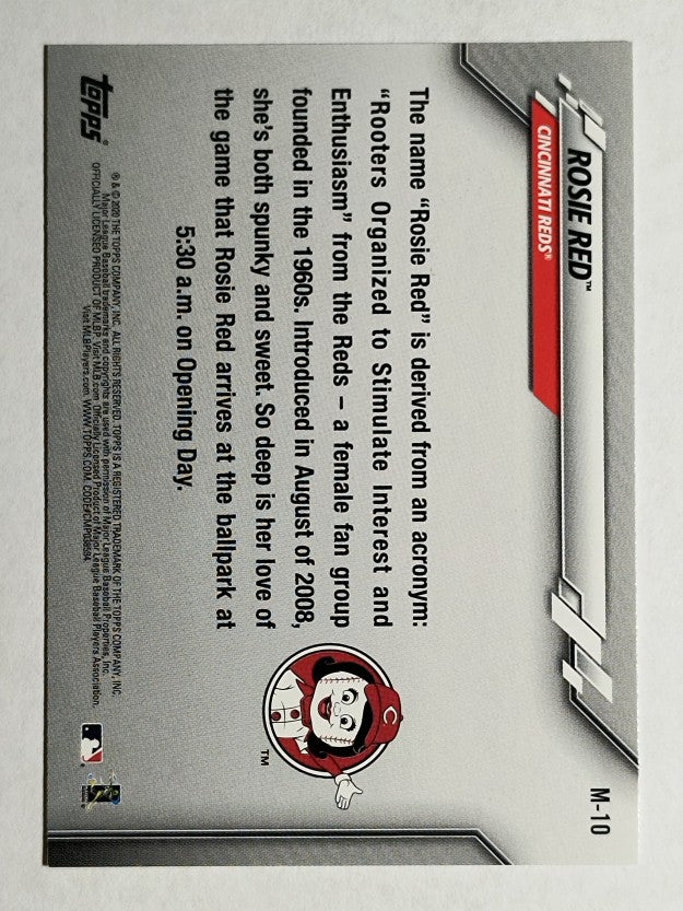 2020 Topps Opening Day Mascots #M10 Rosie Red