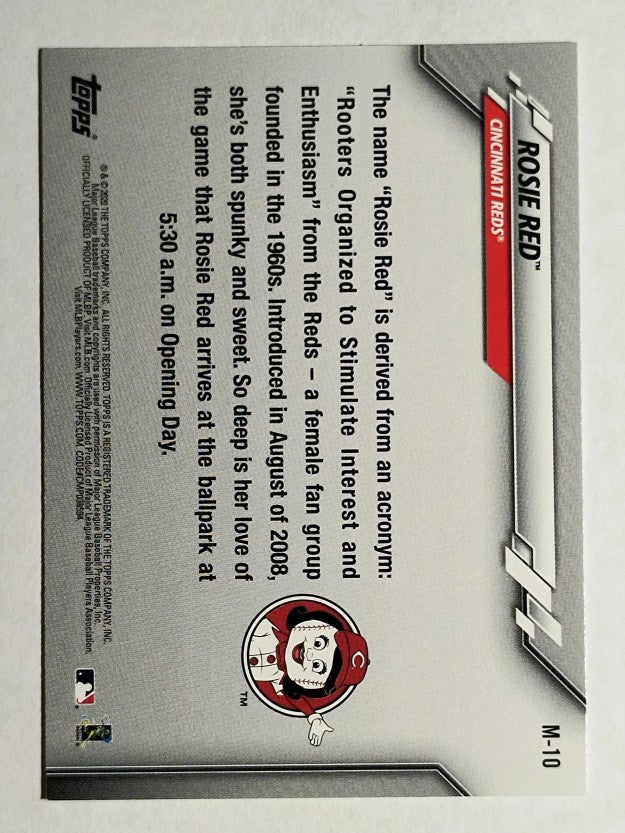 2020 Topps Opening Day Mascots #M10 Rosie Red