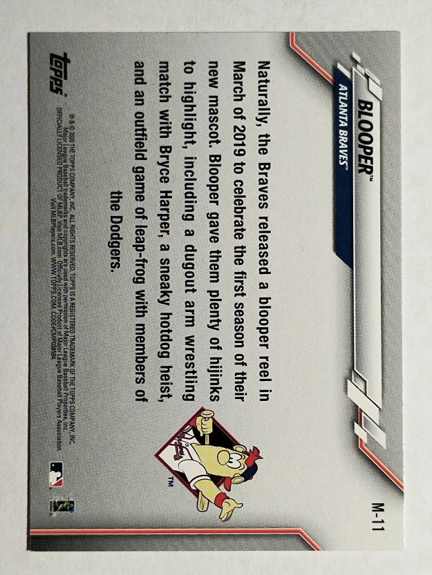 2020 Topps Opening Day Mascots #M11 Blooper