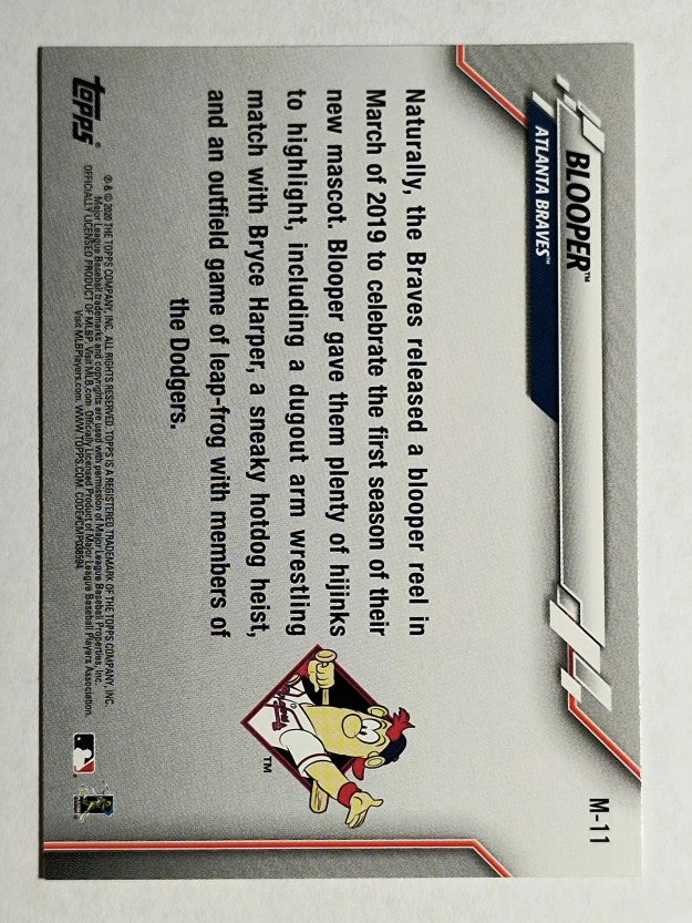 2020 Topps Opening Day Mascots #M11 Blooper